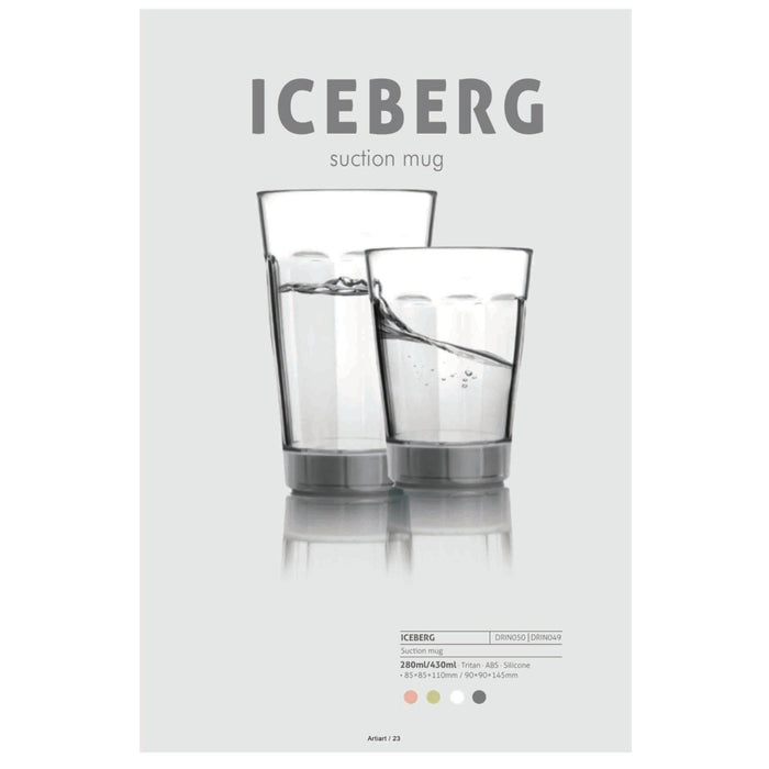 Iceberg Big-Suction Mug 430ml - DRIN049 - Mudramart Corporate Giftings