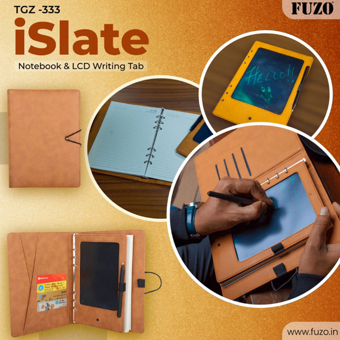 iSlate Notebook with LCD Writing Tab - TGZ-333 - Mudramart Corporate Giftings