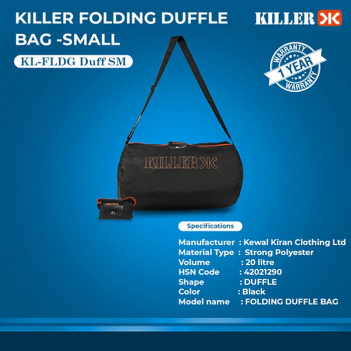 Killer Folding Duffle Bag - Small - Mudramart Corporate Giftings