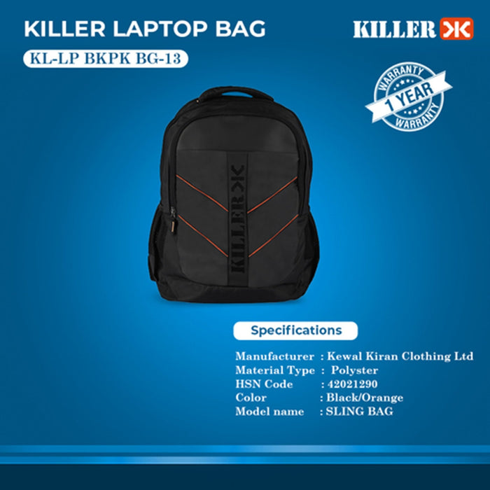 Buy Killer Louis 38L Black Laptop Backpack Online at Best Prices in India -  JioMart.