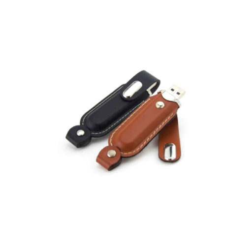 Leather Pen Drive - Mudramart Corporate Giftings