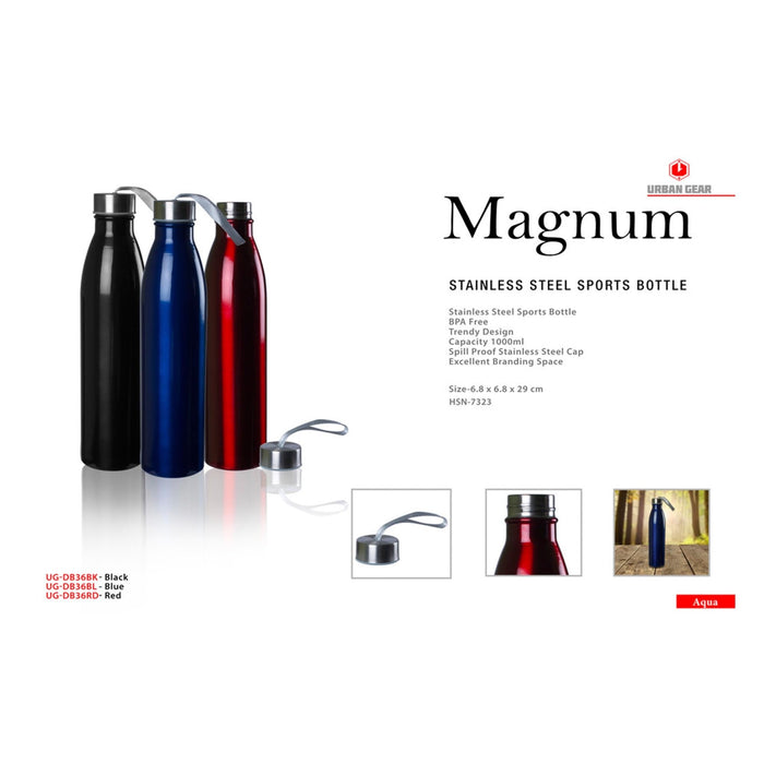 Magnum Stainless Steel - Bottle (1000ML) - Mudramart Corporate Giftings