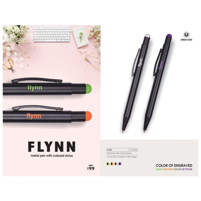 Metal Pen With Colored Stylus - US-MP06 - Mudramart Corporate Giftings