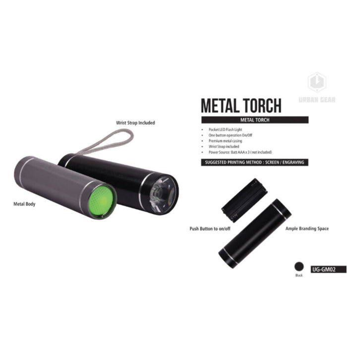 Metal Torch with Flashing - UG-GM02 - Mudramart Corporate Giftings