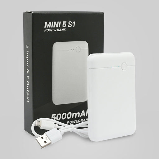 MINI-S-1 5000 mAh Power Bank - Mudramart Corporate Giftings