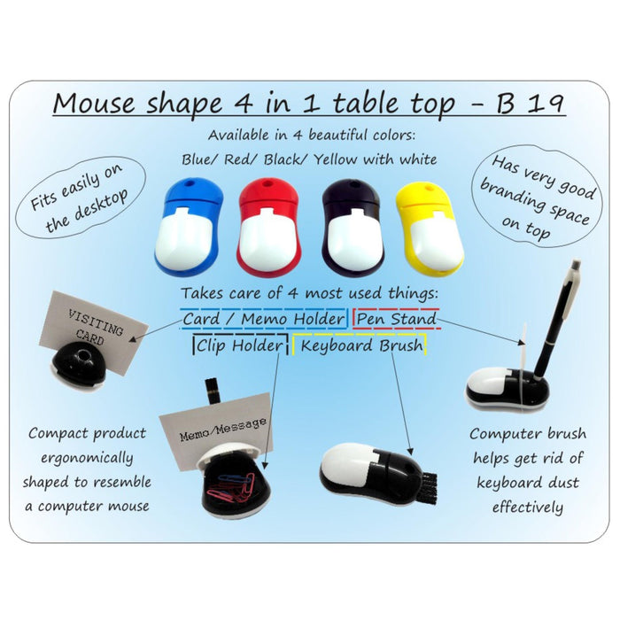 Mouse Shape 4 in 1 Table Top - B 19 - Mudramart Corporate Giftings