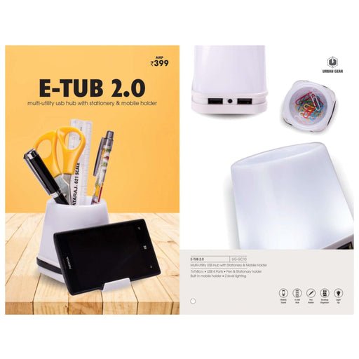 Multi-Utility USB Hub with Stationery & Mobile Holder - UG-GC10 - Mudramart Corporate Giftings