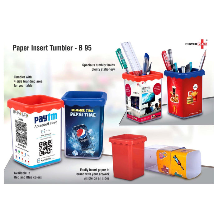 Paper Insert Tumbler - B 95 - Mudramart Corporate Giftings