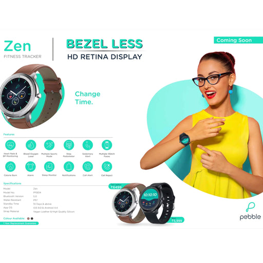 Pebble Zen Fitness Tracker - Mudramart Corporate Giftings
