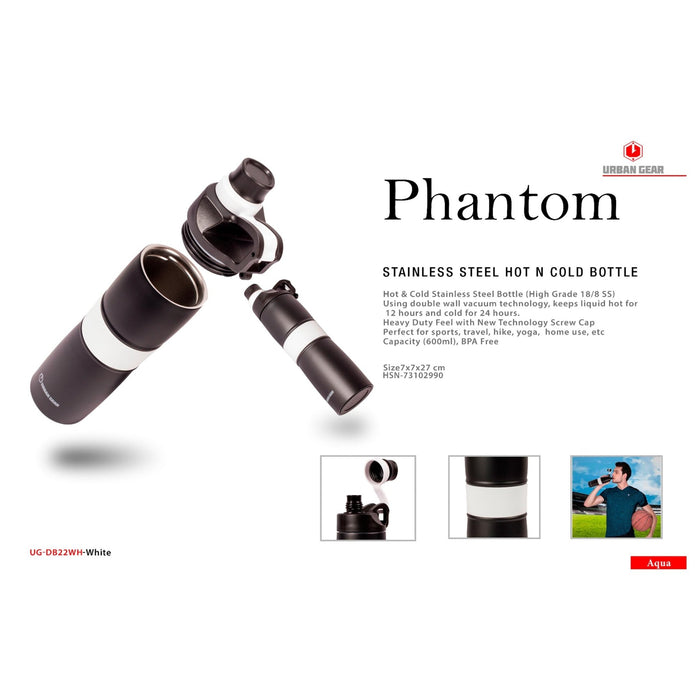 Phantom Stainless Steel Hot n Cold Bottle (600ml) - Mudramart Corporate Giftings
