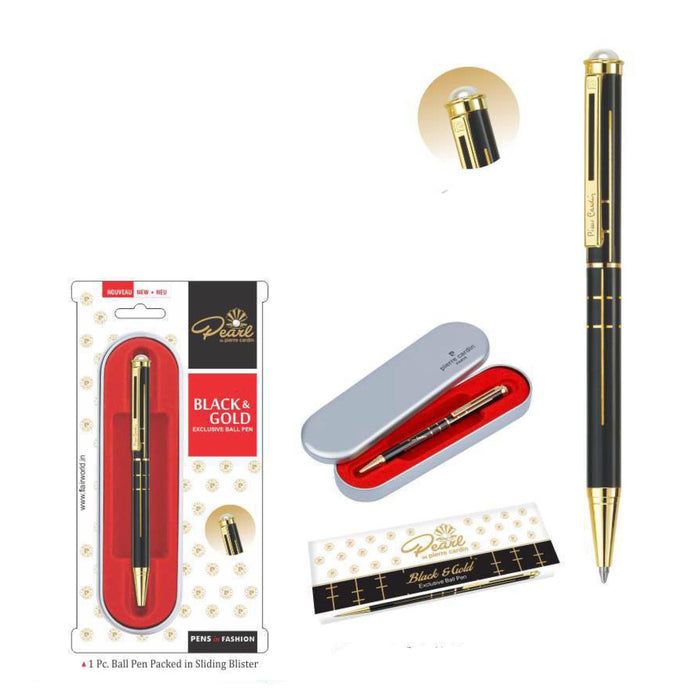 Pierre Cardin Balck & Gold Exclusive Ball Pen - Mudramart Corporate Giftings