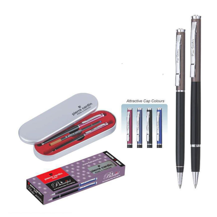 Pierre Cardin Beautiful Set of Roller Pen & Ball Pen - Mudramart Corporate Giftings