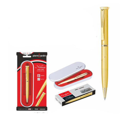 Pierre Cardin Nobless Satin Gold Finish Ball Pen - Mudramart Corporate Giftings