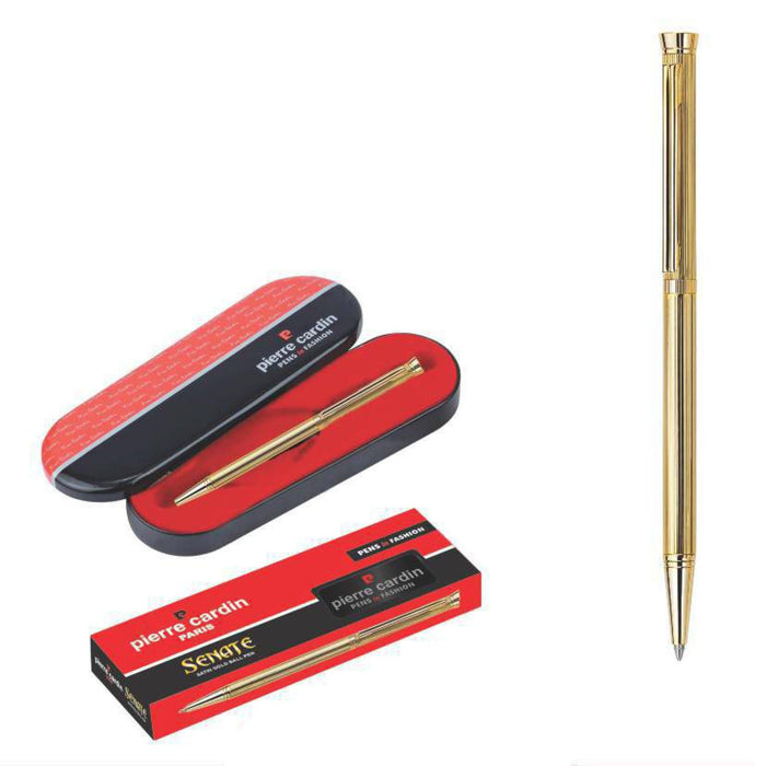 Pierre Cardin Senate Exclusive Satin Gold Ball Pen — Mudramart