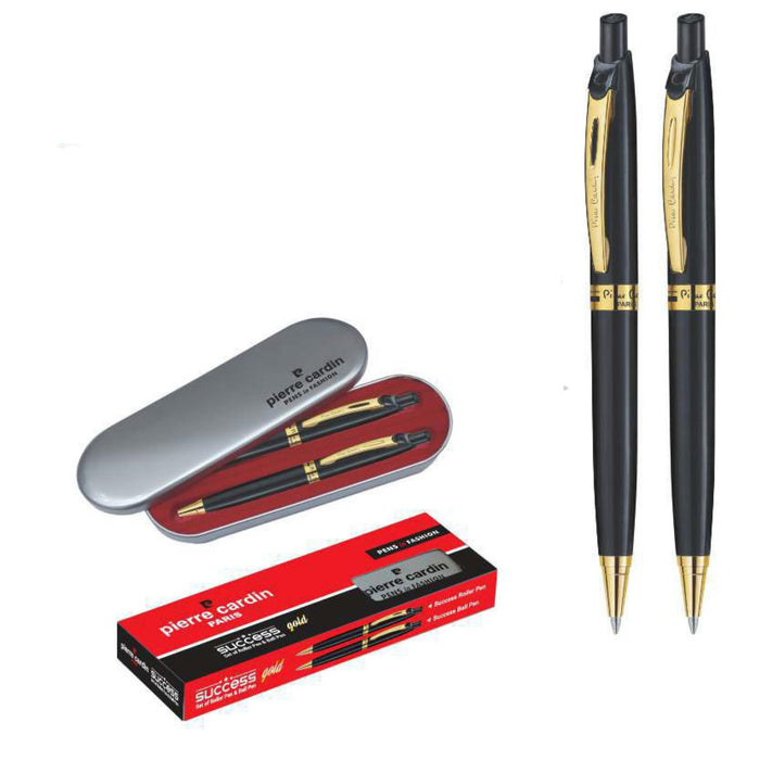 Pierre Cardin Success Gold Set of Roller Pen & Ball Pen - Mudramart Corporate Giftings