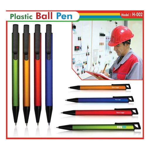 Plastic Ball Pen H-002 - Mudramart Corporate Giftings