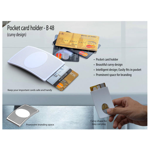 Pocket Card Holder - B 48 - Mudramart Corporate Giftings