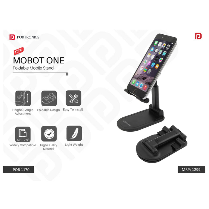 Portronics Foldable Mobile Stand - POR 1170 - Mudramart Corporate Giftings