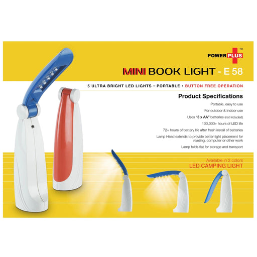 Power Plus Book Reading Light - E 58 - Mudramart Corporate Giftings