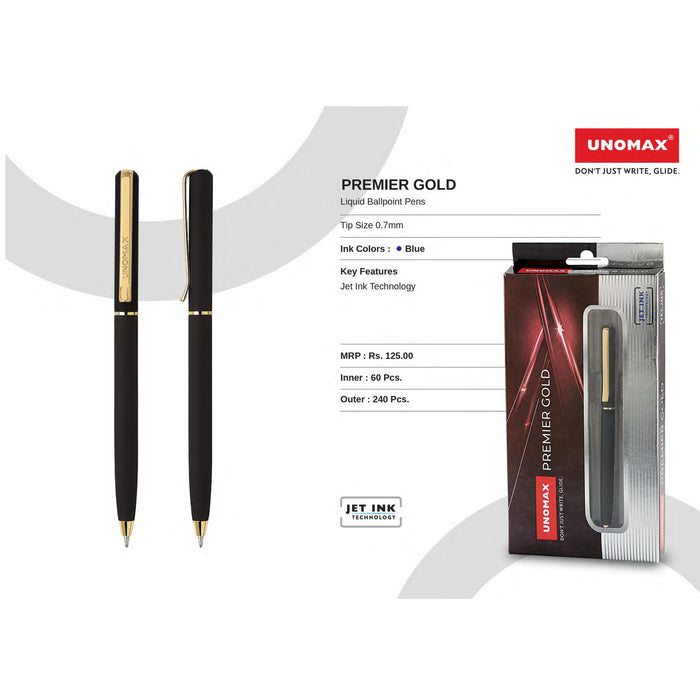Unomax Premier Gold Liquid Ball Pens