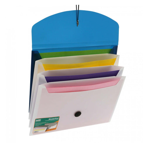 QuadPro 4-section expanding folder -A4 (EX905) - Mudramart Corporate Giftings