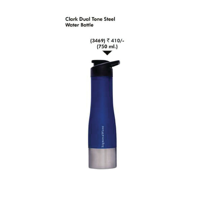 Signora Ware Clark Dual Tone Steel Water Bottle - Mudramart Corporate Giftings