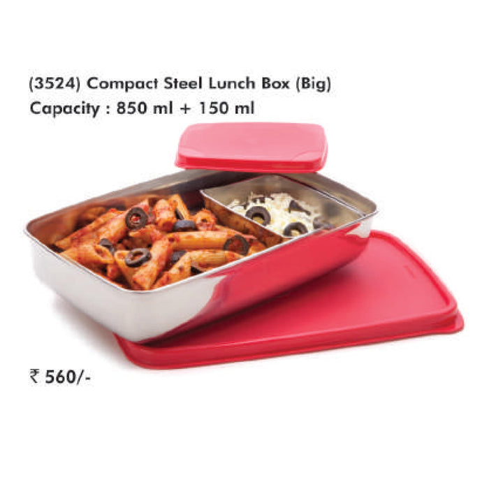 Signora Ware Compact Steel Lunch Box (Big) - 3524 - Mudramart Corporate Giftings