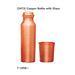Signora Ware Copper Bottle with Glass - Mudramart Corporate Giftings