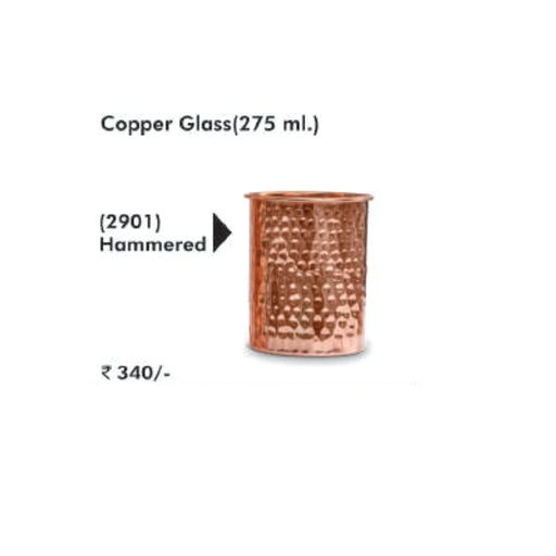 Signora Ware Hammered Copper Glass - 2901 - Mudramart Corporate Giftings