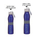 Signora Ware Mobilia Steel Water Bottle Coloured - Mudramart Corporate Giftings