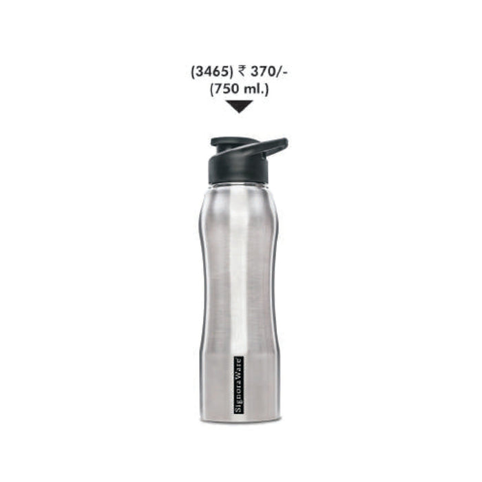 Signora Ware Oxy Sipper Steel Water Bottle - 3465 - Mudramart Corporate Giftings
