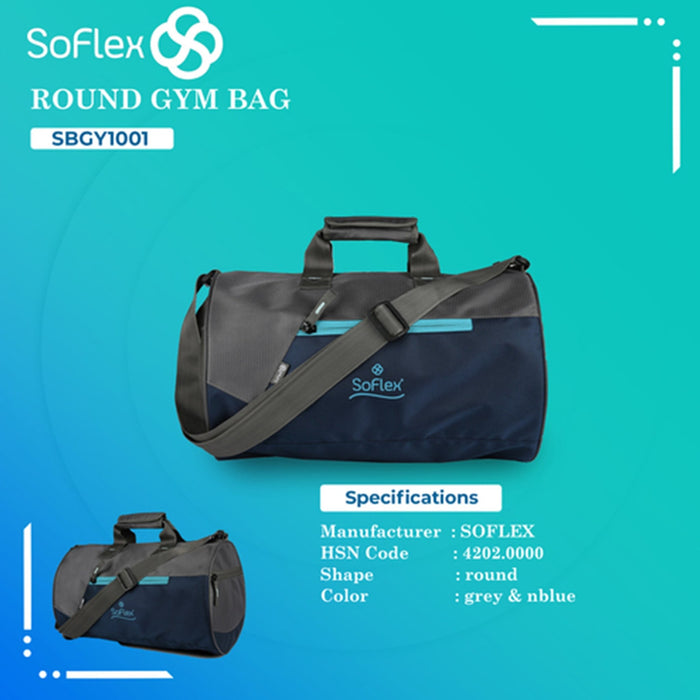 Soflex Round Gym Bag - Mudramart Corporate Giftings