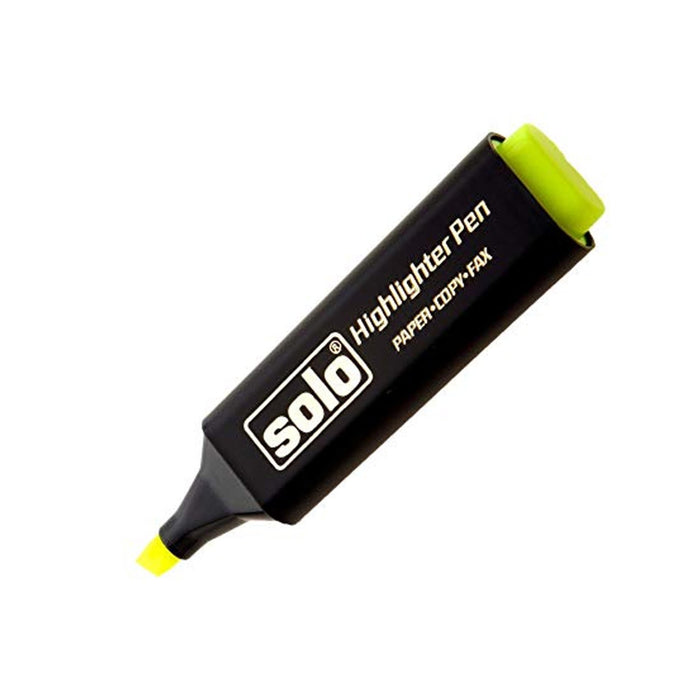 Solo Highlighter Pen Yellow (HLF01) Pack of 10 pcs - Mudramart Corporate Giftings