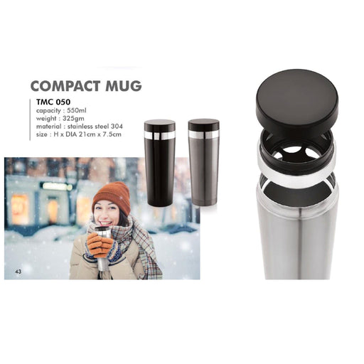 Stainless Steel Mug TMC 050 - 550ml - Mudramart Corporate Giftings
