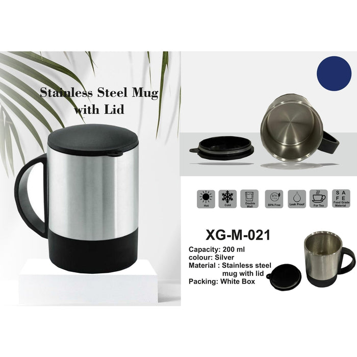 STAINLESS STEEL MUG - XG - M021 - Mudramart Corporate Giftings