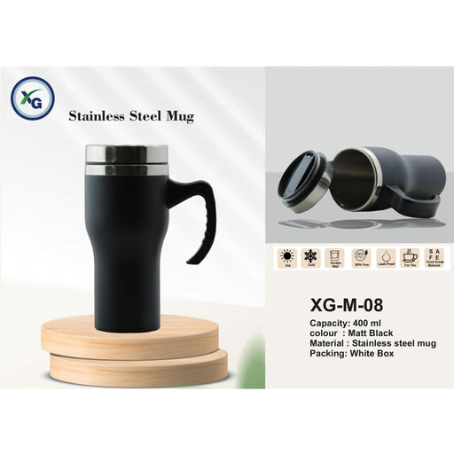 STAINLESS STEEL MUG - XG - M08 - Mudramart Corporate Giftings
