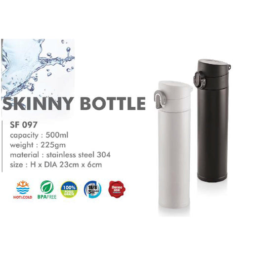 Stainless Steel Vacuum Bottle - SF 097 - 500ml - Mudramart Corporate Giftings