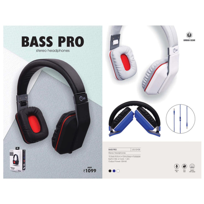Stereo Headphone Bass Pro - UG-GH08 - Mudramart Corporate Giftings