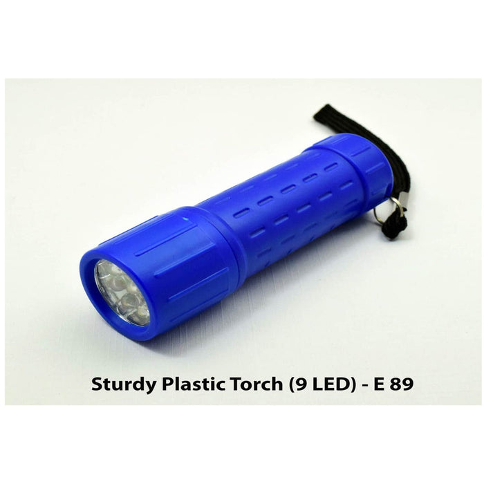 Sturdy Plastic Torch (9 LED) - E 89 - Mudramart Corporate Giftings