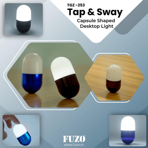 Tap n Sway Capsule Shaped Desktop Light - TGZ-253 - Mudramart Corporate Giftings
