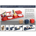 Transformer Expandable Cube Complete Desk Set [Red & Blue] - B 58C - Mudramart Corporate Giftings