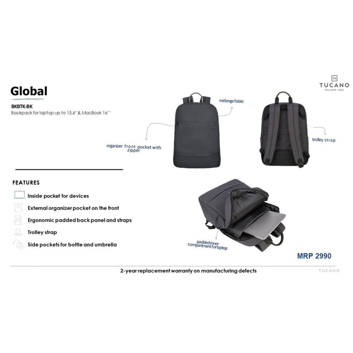 Tucano Global Laptop Bag - Mudramart Corporate Giftings