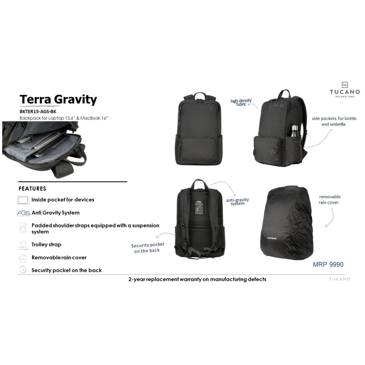 Tucano Terra Gravity Laptop Bag — Mudramart Corporate Giftings