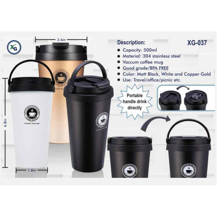 VACUUM HOT & COLD COFFEE CUP - XG - 037 - Mudramart Corporate Giftings