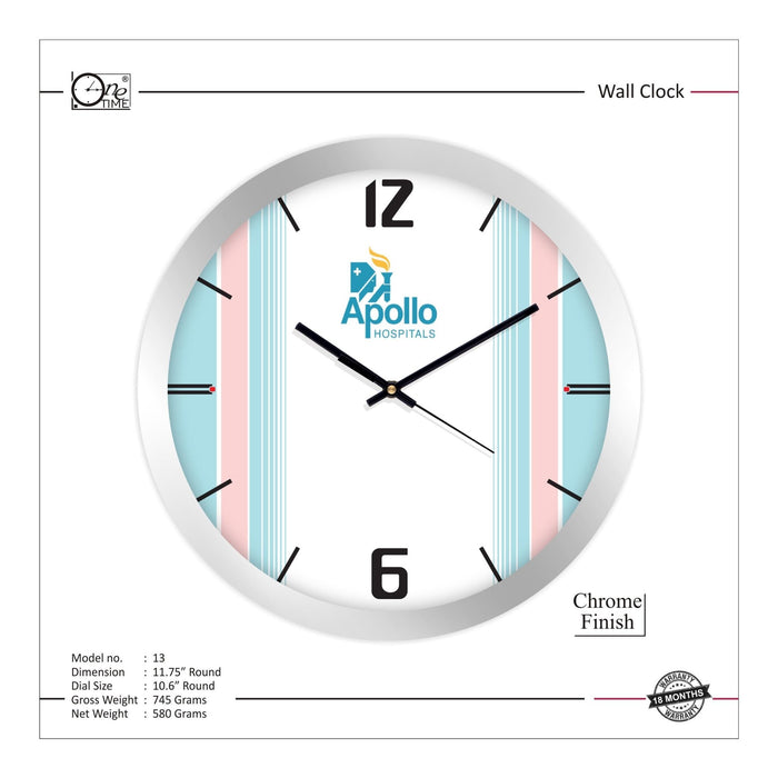 Wall Clock Pattern 13 - Mudramart Corporate Giftings