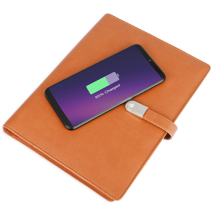 Wireless Diary Power Bank 5000 mAh 32 GB USB - Mudramart Corporate Giftings