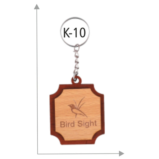 Wooden Key Chain - K-10 - Mudramart Corporate Giftings