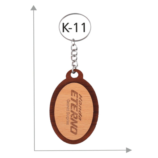 Wooden Key Chain - K-11 - Mudramart Corporate Giftings