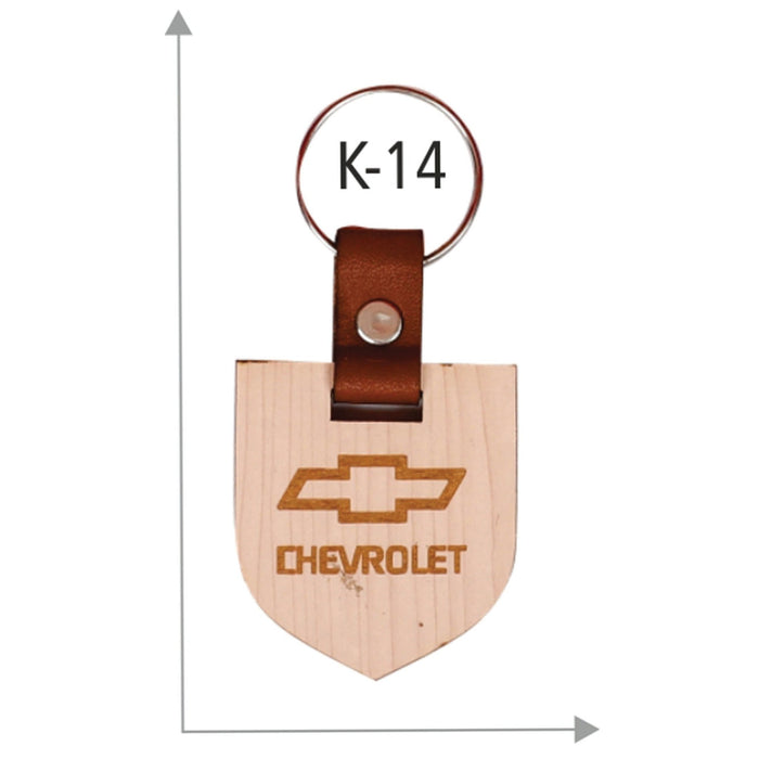 Wooden Key Chain - K-14 - Mudramart Corporate Giftings