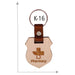 Wooden Key Chain - K-16 - Mudramart Corporate Giftings